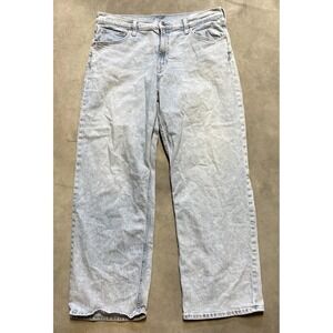 GAP 90s Loose Low Rise Blue Jeans Distressed Light Wash 30/10R